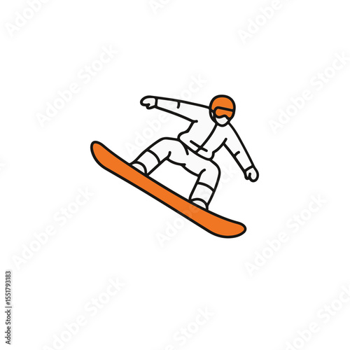 A person snowboarding down a mountain slope.