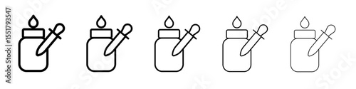 Dropper icon simple illustration logo art