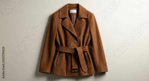 Stylish Tan Leather Jacket with Belt: A Timeless Fashion Statement for Every Season
