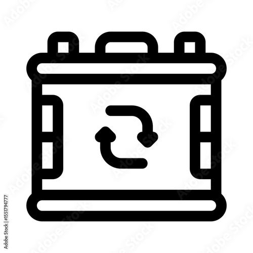 Electronic Rubbish Line Icon. Single icon, line vector icon