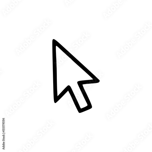 black arrow icon for cursor