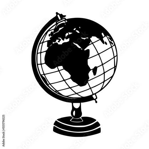world globe vector illustration