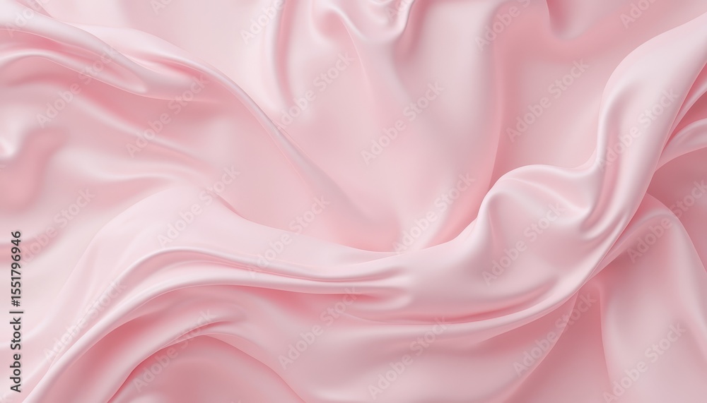 Obraz premium Luxurious pink silk fabric background, smooth, elegant texture for design smooth