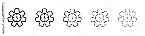 Efficiency icon simple illustration logo art