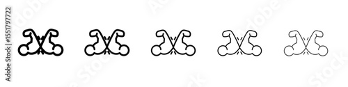 elbow greeting icon simple illustration logo art