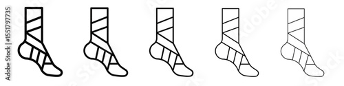 Elastic bandage icon simple illustration logo art