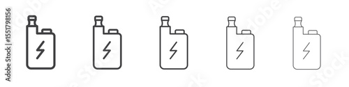 Electronic cigarette icon simple illustration logo art