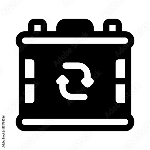 Electronic Rubbish Glyph Icon. Single icon, glyph vector icon