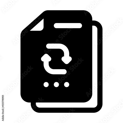 Papper Glyph Icon. Single icon, glyph vector icon