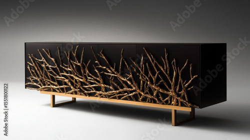 Modern Sideboard with Artistic Branch Design for Stylish Interiors
