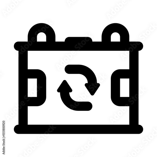 Electronic Rubbish Simple Line Icon. Single icon, line vector icon