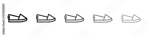 Espadrille icon simple illustration logo art