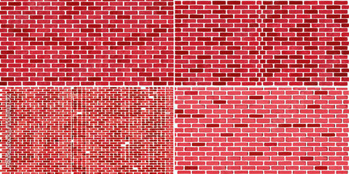 Red brick wall background with classic texture, perfect for rustic, urban, or industrial-themed designs.