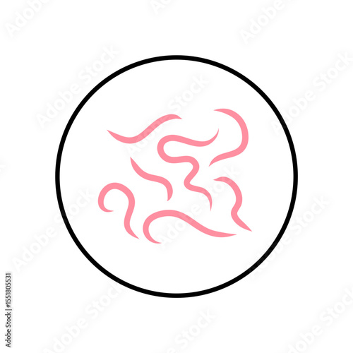 Worm Intestinal Parasites Icon