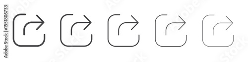 External link icon simple illustration logo art