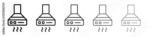 Extractor Hood icon simple illustration logo art