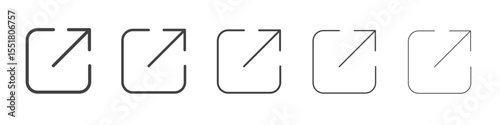 External symbol icon simple illustration logo art