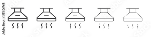 Extractor hood icon simple illustration logo art