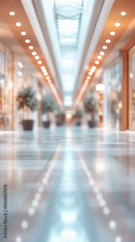 Modern shopping mall interior showcases elegant design and vibrant atmosphere during daytime Modern shopping mall interior showcases elegant design and vibrant atmosphere during daytime