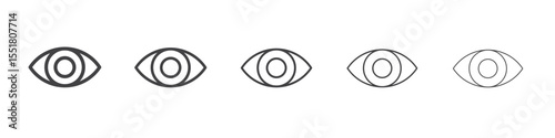 Eye icon simple illustration logo art