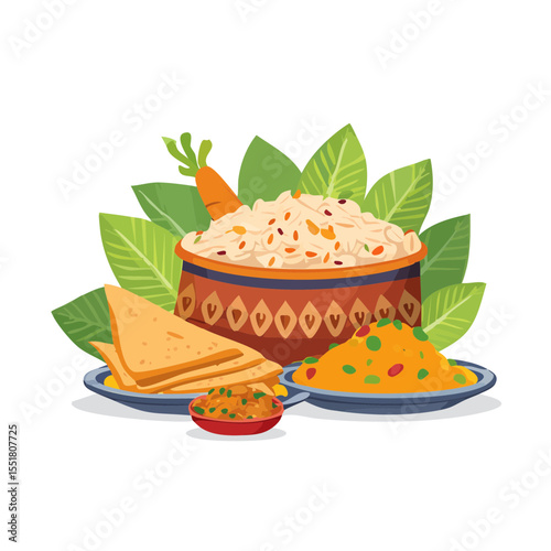 South Indian Cuisine: A Delicious Culinary Journey with Pongal, Sambar, and Papadum