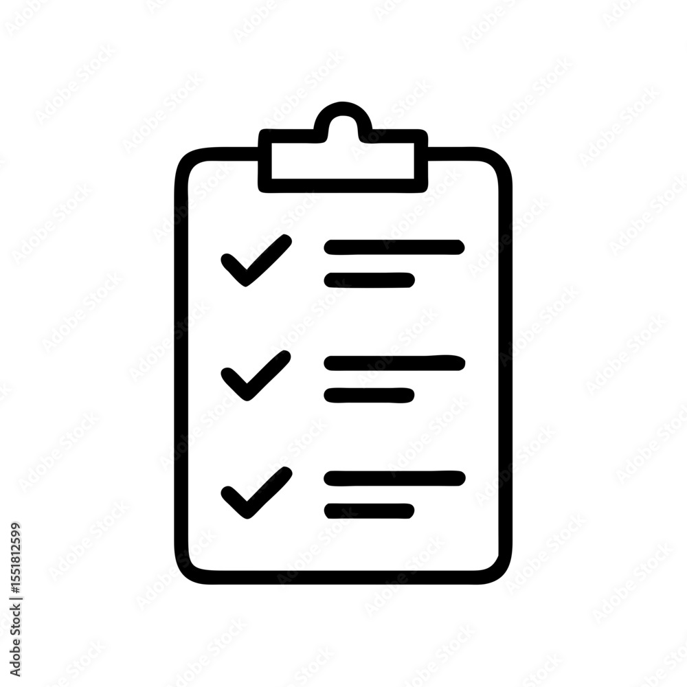 clipboard with checklist clipboard with checklist