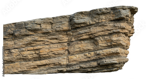 Rock Stone Cliff Layer Texture Background Isolated Illustration