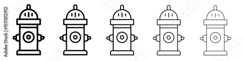 Fire hydrant icon simple illustration logo art