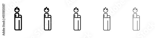 fire lighter icon simple illustration logo art