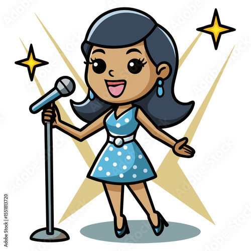 girl singing a song
