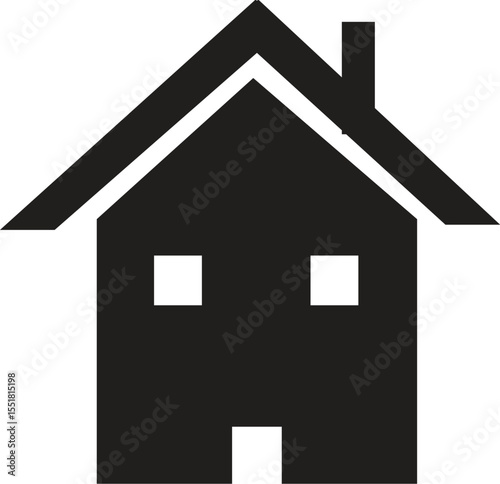 Real Estate Home Icon Illustration
