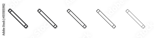 Fluorescent icon simple illustration logo art