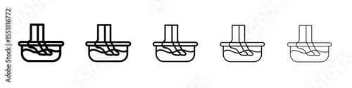 Foot Soak icon simple illustration logo art