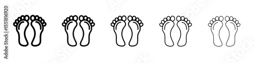 foot-print Icon simple illustration logo art