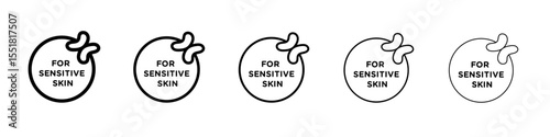 For sensitive skin icon simple illustration logo art