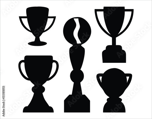 Vector Silhouettes of Winning Cups