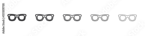 Glasses icon simple illustration logo art