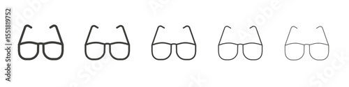Glasses icon simple illustration logo art