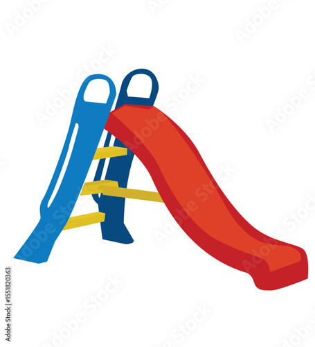 Children slide.A set of children's slides aqua park or playground.