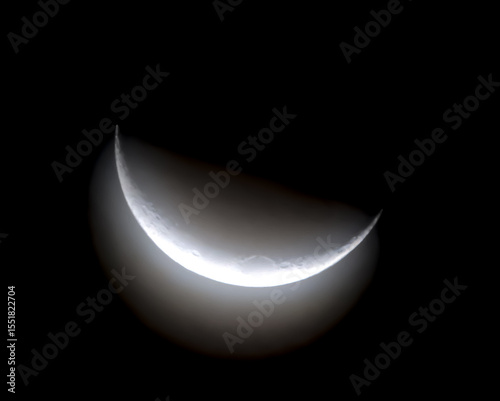 Crescent Moon with shine