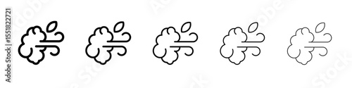 gust icon simple illustration logo art