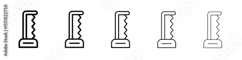hacksaw icon simple illustration logo art