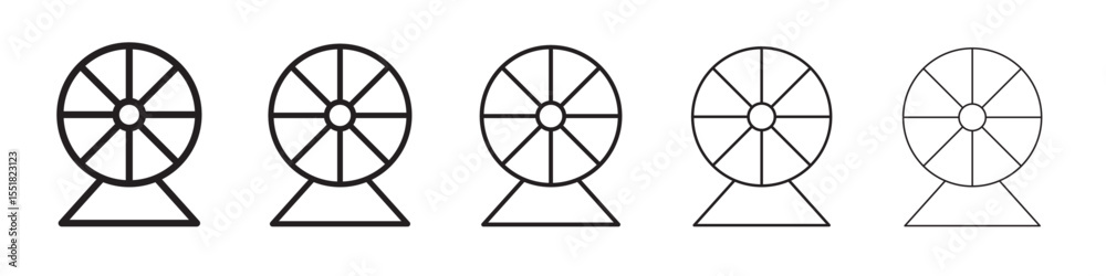 Fototapeta premium Hamster wheel icon simple illustration logo art