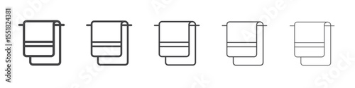 Hanging towel icon simple illustration logo art