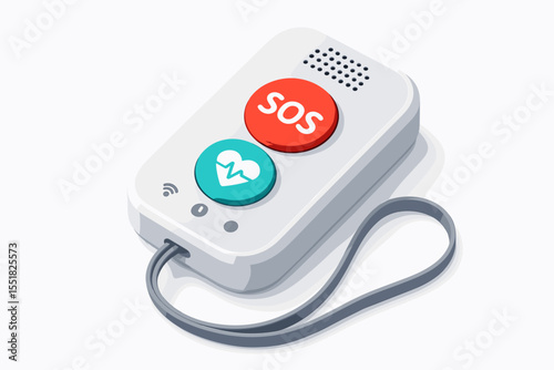 Emergency sos medical alert device with heart monitor for seniors