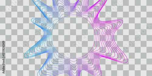 Sonar wave conceptual light and sound eho abstract background