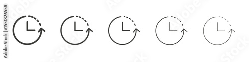History icon simple illustration logo art