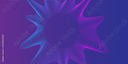 Sonar wave conceptual light and sound eho abstract background