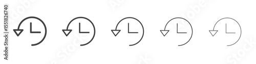 History icon simple illustration logo art