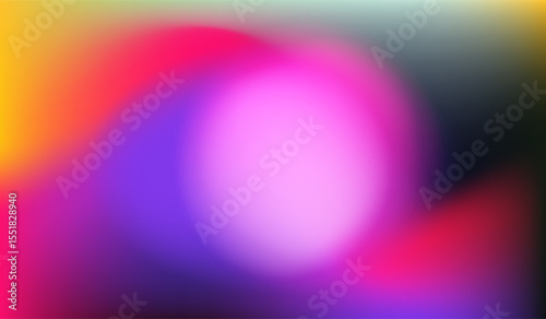 Abstract vector illustration in trendy “blurry gradients” style, featuring soft, rounded shapes in vibrant purple, blue, pink, yellow, and orange. Modern and popular for digital backgrounds and UI.